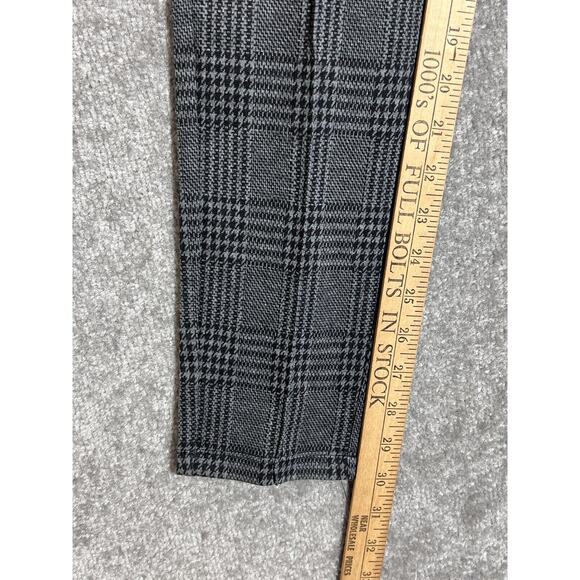 Tahari Pull On Skinny Leg Pants Womens Size Small Stretch Gray Black Houndstooth - Picture 8 of 9